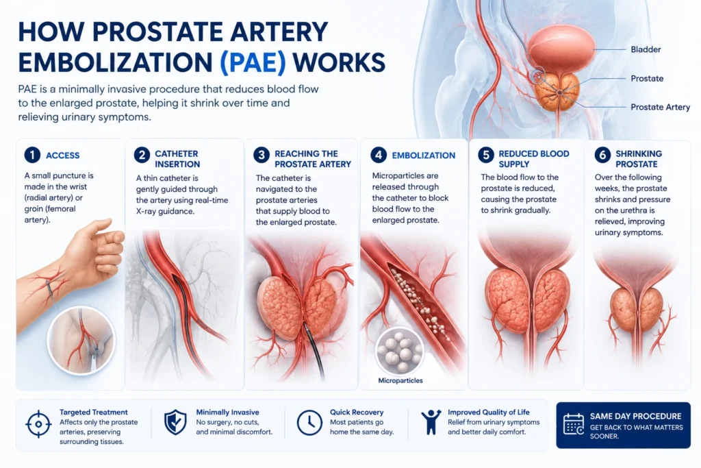 How Prostate Artery Embolization (PAE) Works